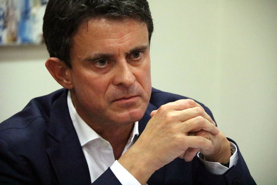 Manuel Valls is running in the Barcelona election (by ACN)